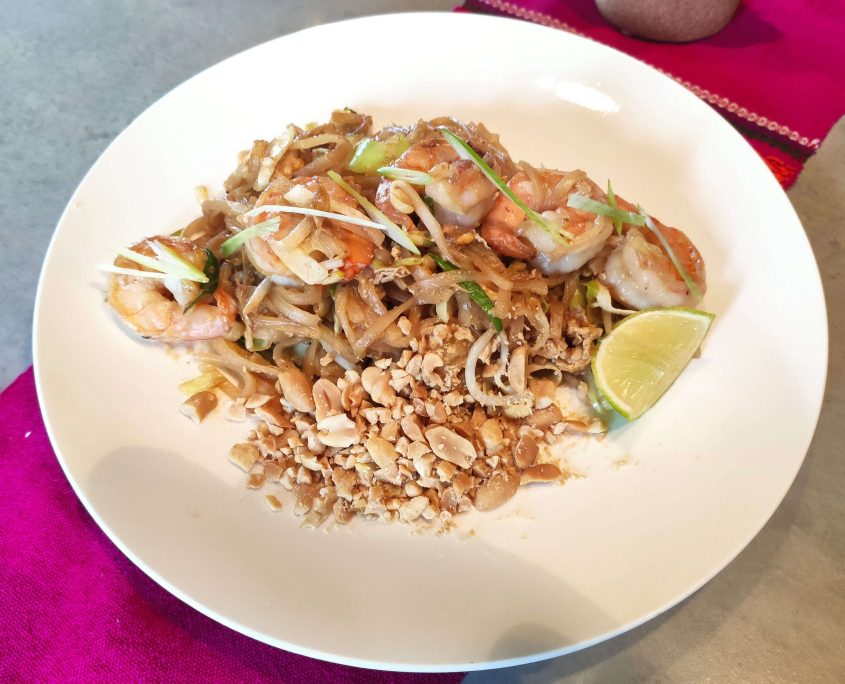 Phad Thai garnalen