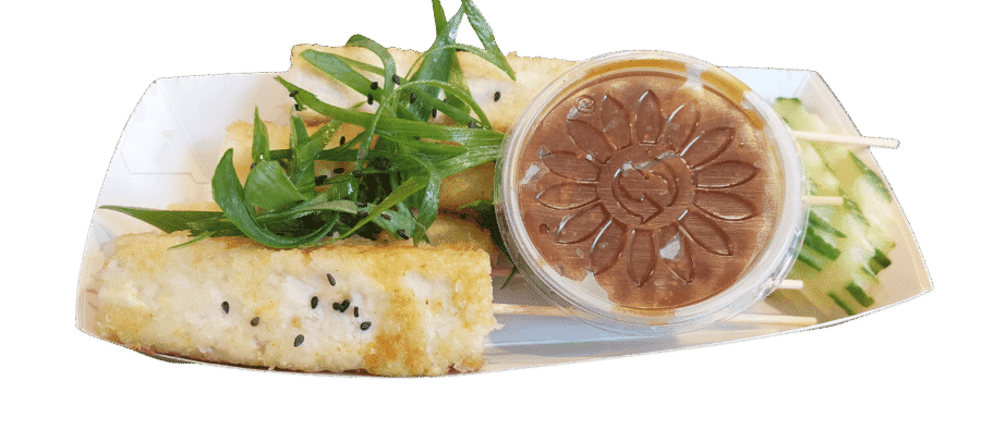 Heerlijke vegetarische saté van tofu met pindasaus